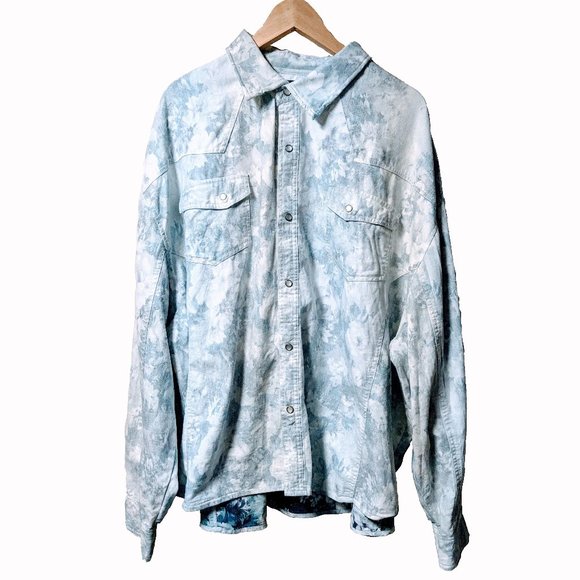 In The Attic Oversized Floral Button up - Picture 1 of 6